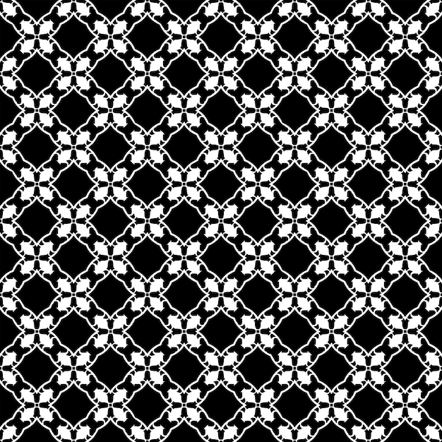 Zwart-wit naadloze abstracte patroon. Achtergrond en achtergrond. Sierontwerp in grijstinten.