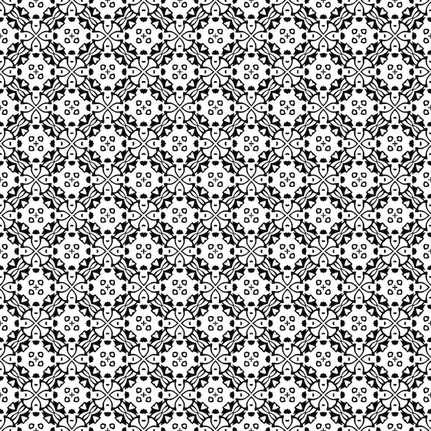 Zwart-wit naadloze patroon textuur Grijstinten sier grafisch ontwerp