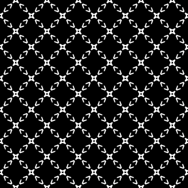 Zwart-wit naadloze patroon textuur grijswaarden sier grafisch ontwerp mozaïek ornamenten patroon sjabloon vectorillustratie eps10