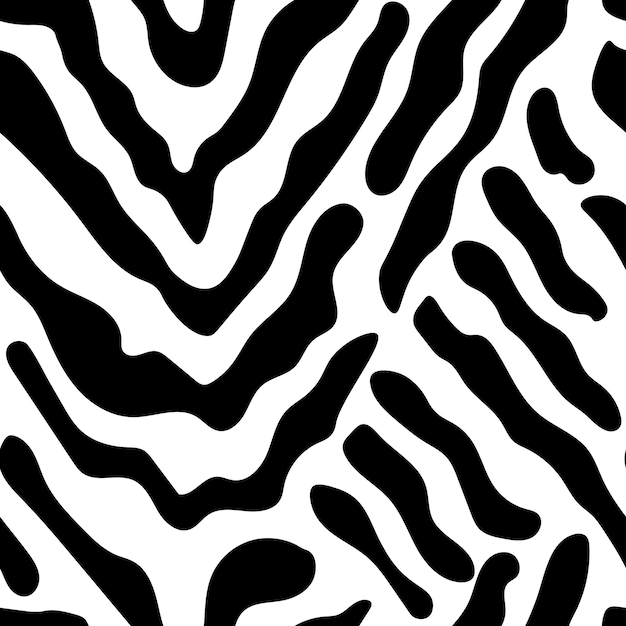 Zwart-wit zebra huid naadloze achtergrond