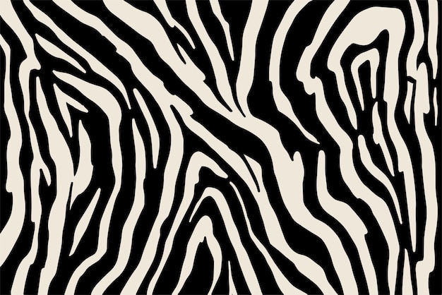 Vector zwart-wit zebrabont print dierenbont achtergrond