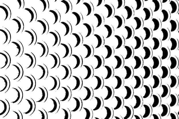 Zwart-witte achtergrond met een patroon van cirkels en stippen.