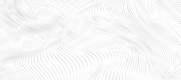 zwart-witte golvende strepen achtergrond vectorillustratie