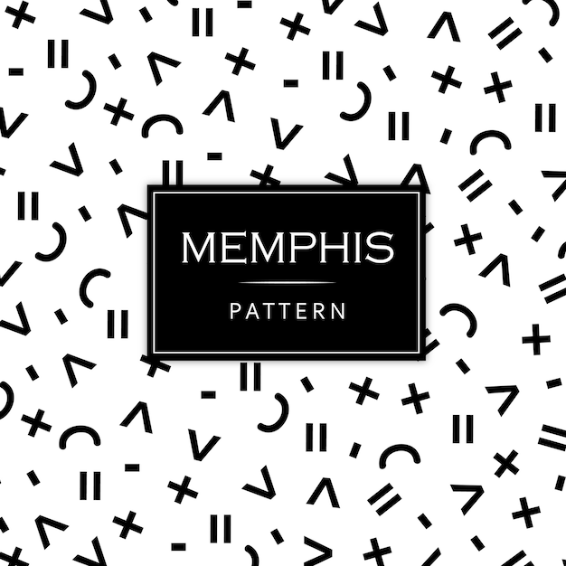 Zwart-witte moderne memphis-patroonachtergrond