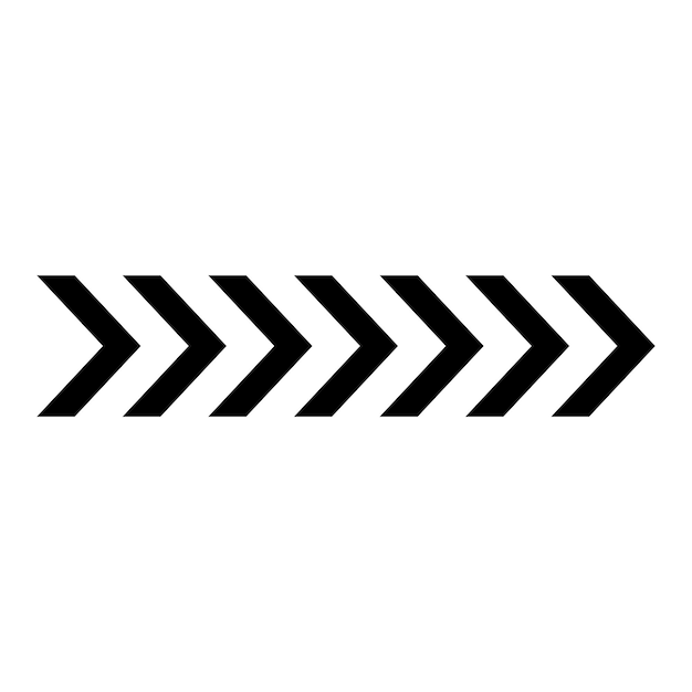 Zwarte Chevron pijlen