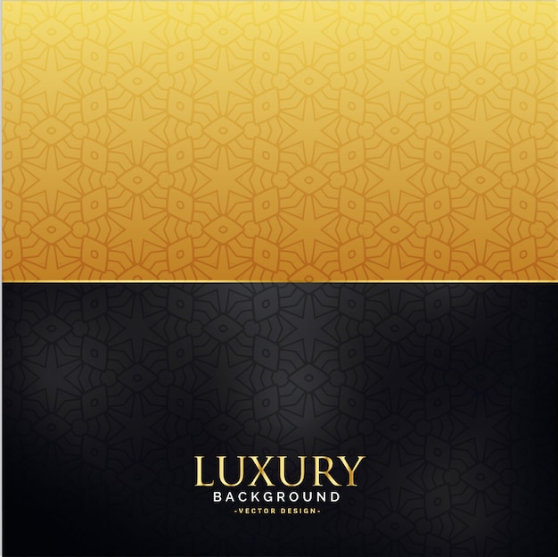 Zwarte en gouden luxe achtergrond