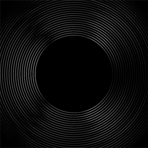 Zwarte en grijze metalen cirkels abstracte tech geometrische achtergrond