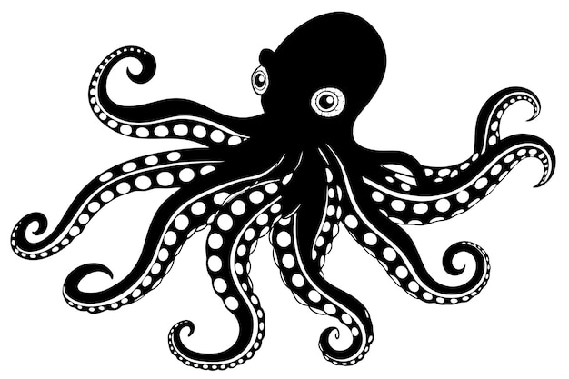 zwarte en witte blauwe ring octopus