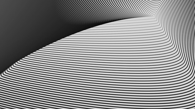 Zwarte en witte lijn cirkel abstracte achtergrond voor achtergrond of stof stijl