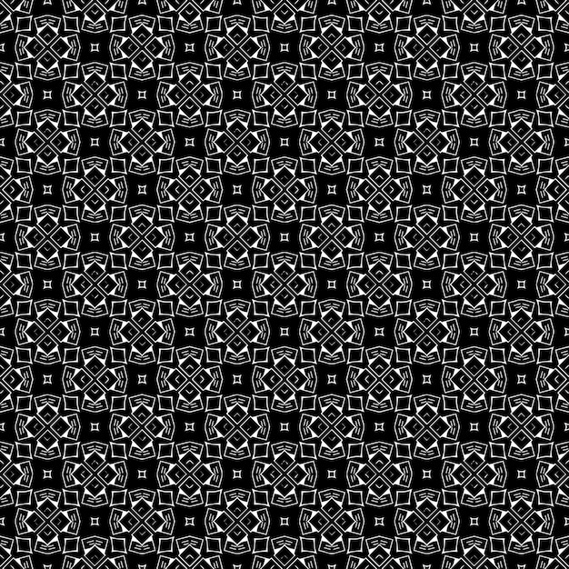 Zwarte en witte naadloze abstracte patroon achtergrond en achtergrond Grijsvlak ornamentele ontwerp mozaïek ornamenten Vector grafische illustratie EPS10