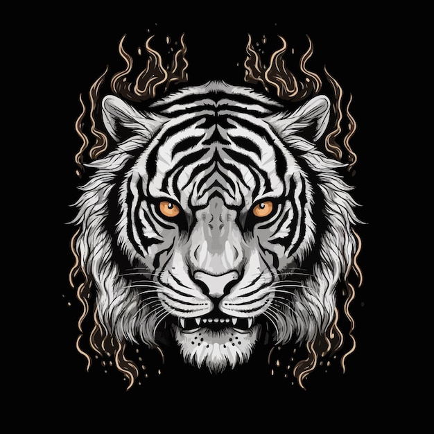 Zwarte en witte tijger