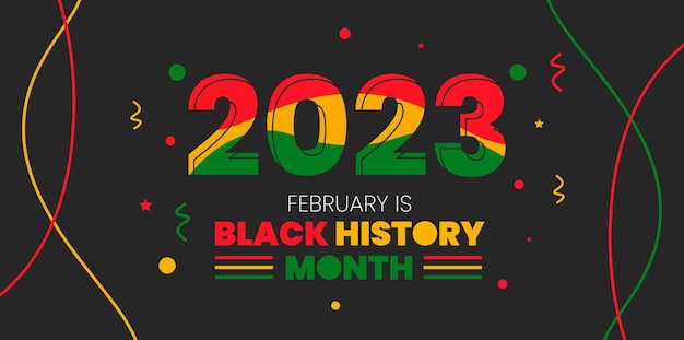 zwarte geschiedenis maand achtergrond 2023 of Afro-Amerikaanse geschiedenis achtergrond