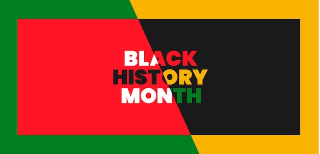 Vector zwarte geschiedenis maand achtergrond 2023 of afro-amerikaanse geschiedenis achtergrond
