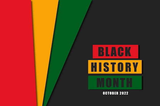 Zwarte geschiedenis maand Afrikaanse, Amerikaanse en Britse geschiedenis viering vectorillustratie
