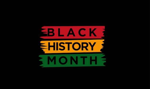 Zwarte geschiedenis maand viering illustratie ontwerp