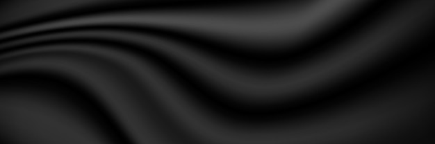 zwarte golvende banner