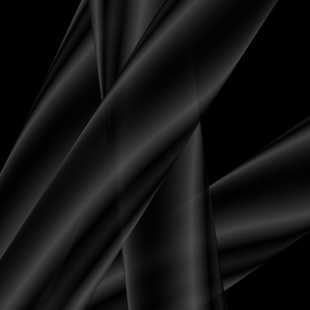 Zwarte gradiënt abstracte strepen concept tech achtergrond Vectorontwerp