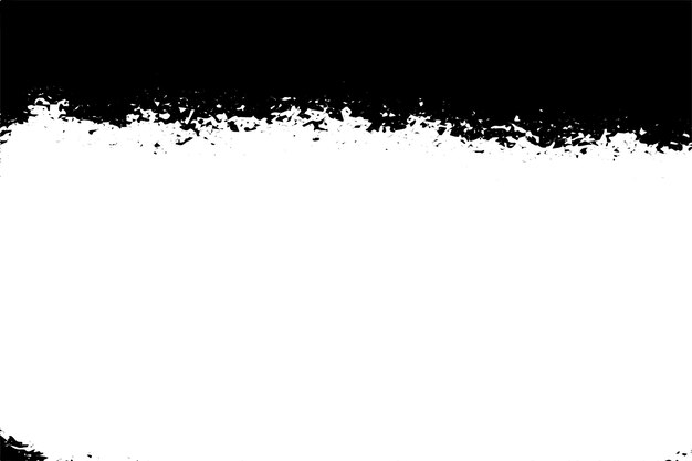 Vector zwarte grunge textuur op witte achtergrond vector beeld
