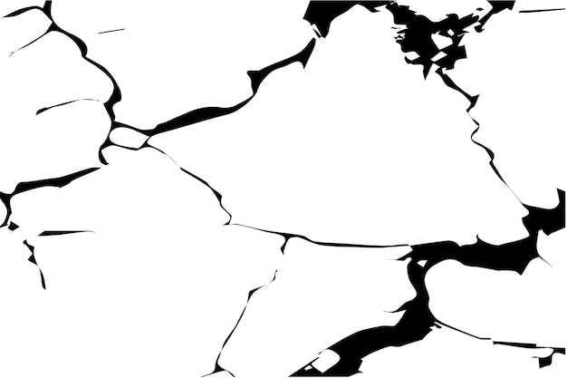 zwarte grungy gebarsten textuur van ruwe verweerde muur vector illustratie achtergrond textuur.