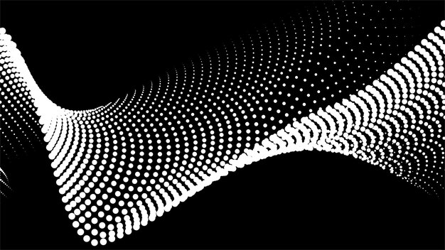 Zwarte halftone patroon abstracte achtergrond vector afbeelding