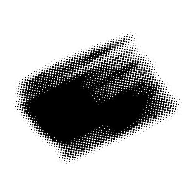 Zwarte halftone punten