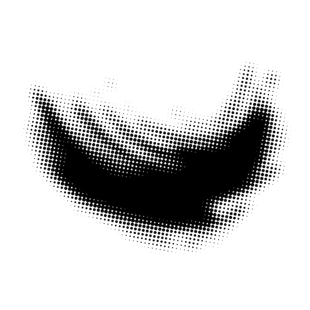 Vector zwarte halftone punten