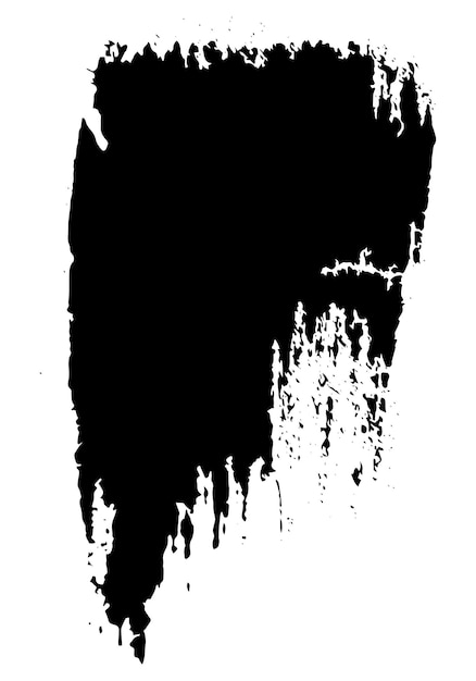 Zwarte inkt spettert een spettert vintage textuur Zwarte en witte set vlekken spettert penseelstreek