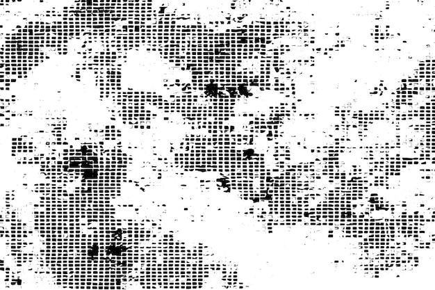 Vector zwarte overlay grunge textuur op witte achtergrond vector illustratie