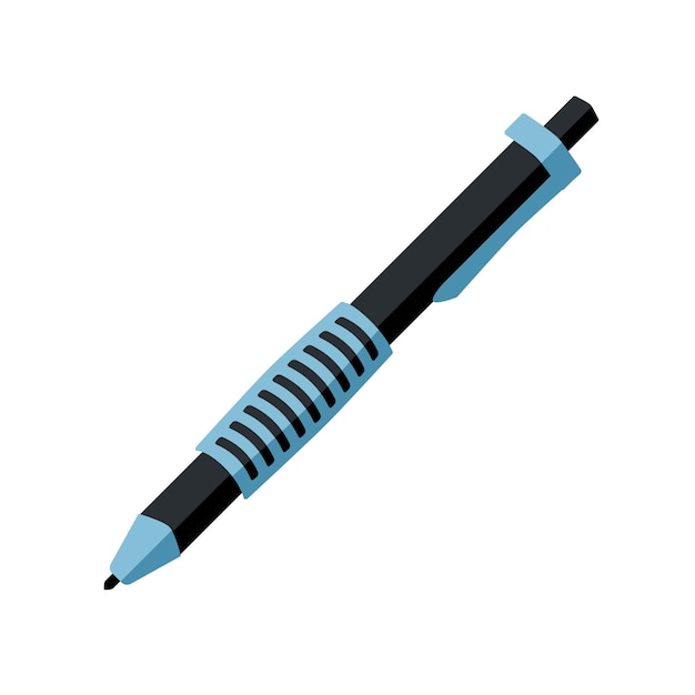 Zwarte pen om te schrijven vector afbeelding