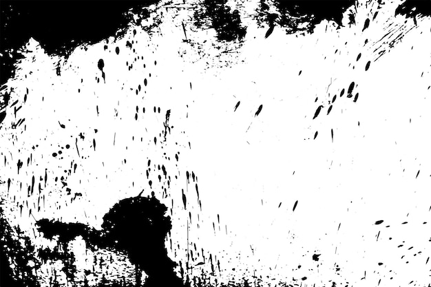 zwarte textuur van verfdruppels op wit papier voor achtergrond