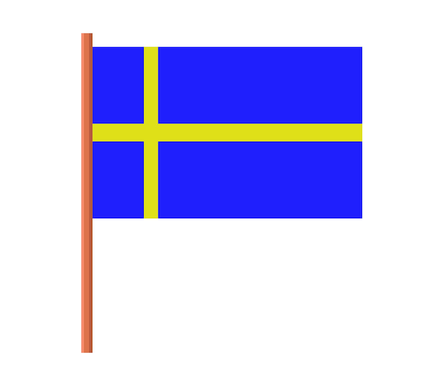 Zweden vector vlag