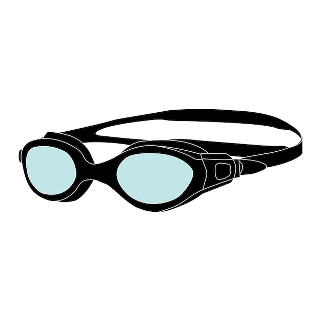 zwembril pictogram vector illustratie symbool ontwerp