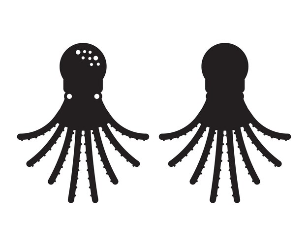 Zwemende Octopus Vector Icon