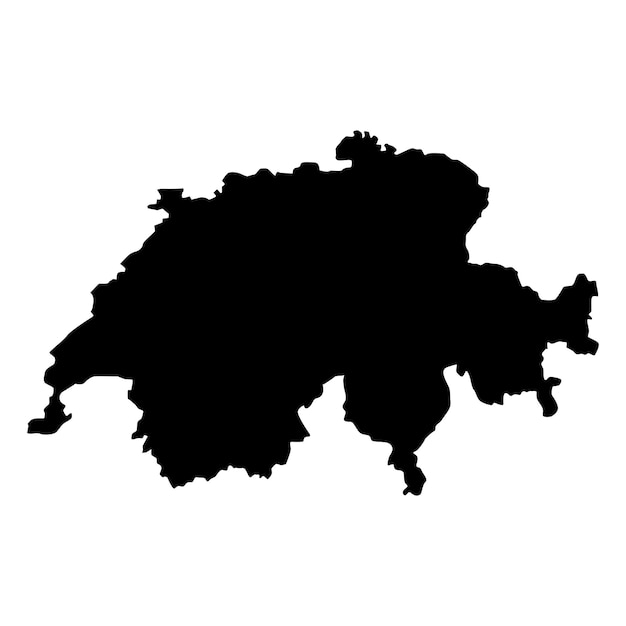 Zwitserland kaart pictogram vector