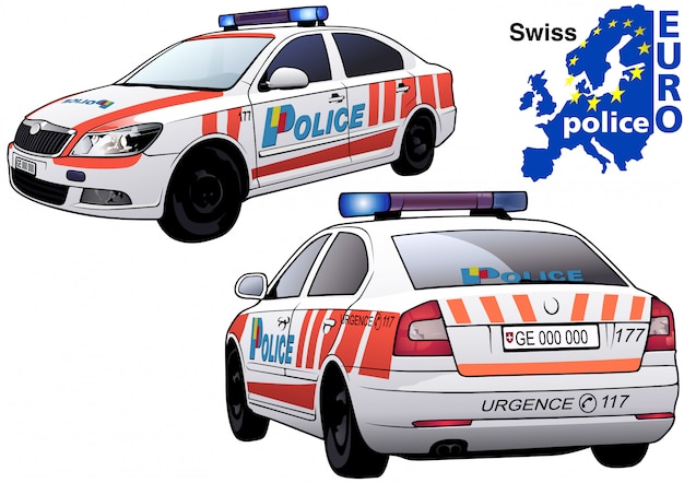 Zwitserse politiewagen