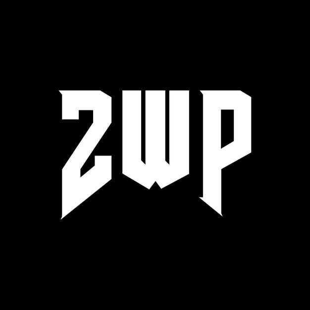 Дизайн логотипа ZWP для технологической компании ZWP дизайн логотипа черно-белого цветового сочетания ZWP логотип ZWP вектор ZWP дизайн ZWP икона ZWP алфавит ZWP типография логотип дизайн
