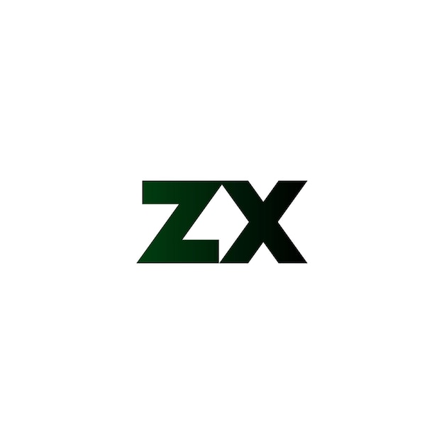 Vector zx minimalist logo