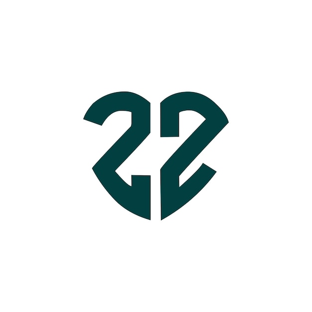 ZZ monogram logo design