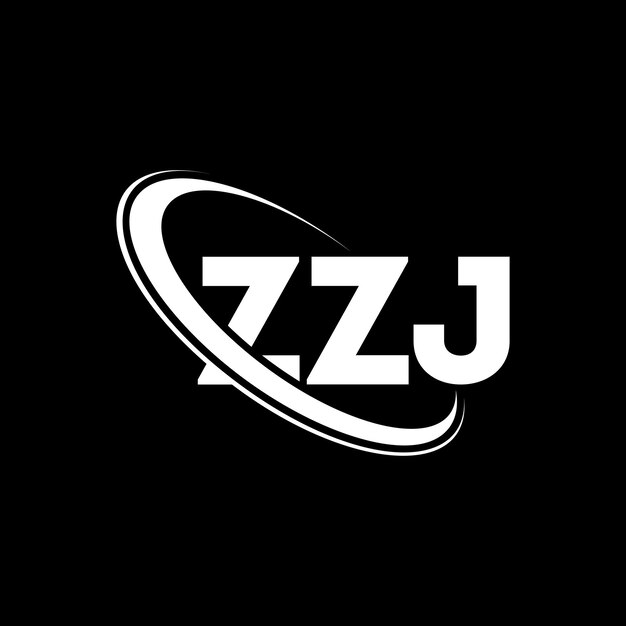 ZZJ logo ZZJ brief ZZJ letter logo ontwerp Initialen ZZJ Logo gekoppeld aan cirkel en hoofdletters monogram logo ZZZ typografie voor technologie bedrijf en vastgoed merk