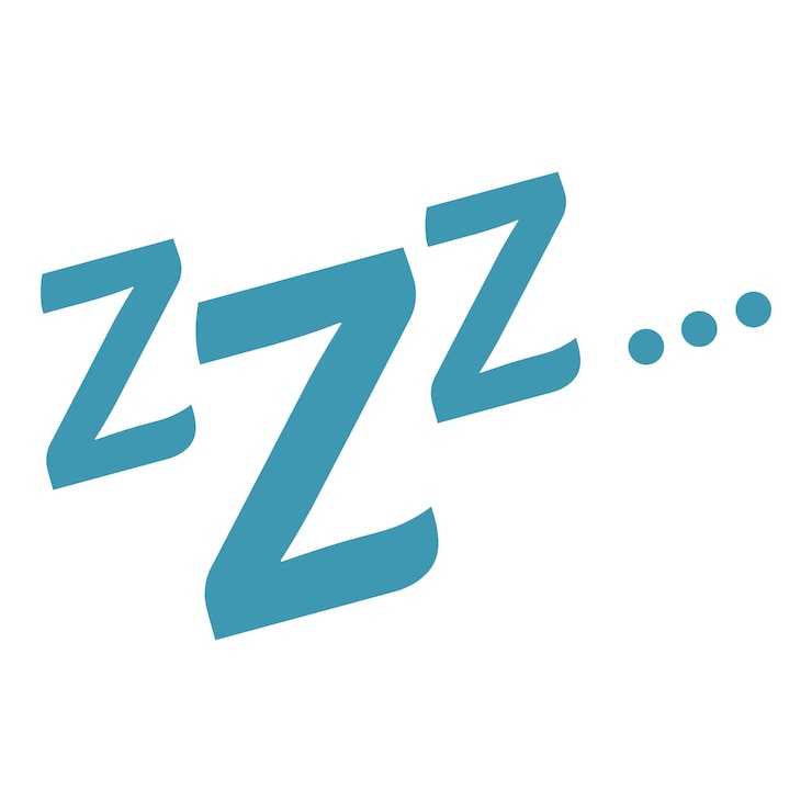 Vector zzz slaapsymbool dat ontspanning en rust vertegenwoordigt
