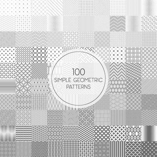 100 enkle sømløse mønstre