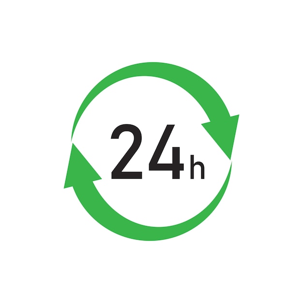 24 hour service icon