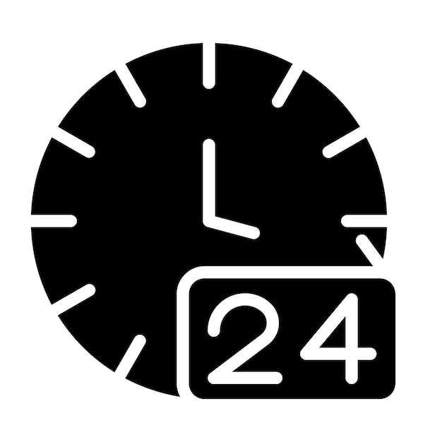 24 Hours Icon Style