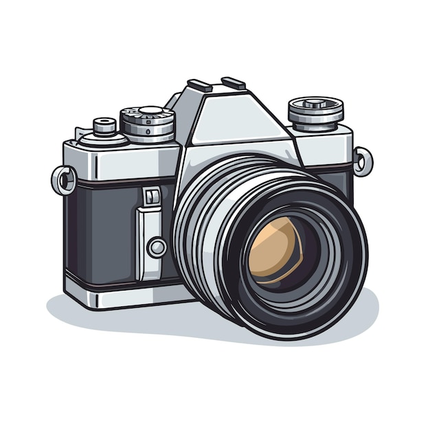 24 hours security surveillance camera isolated vector illustration