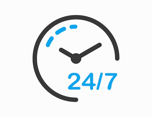 24 hours service icon