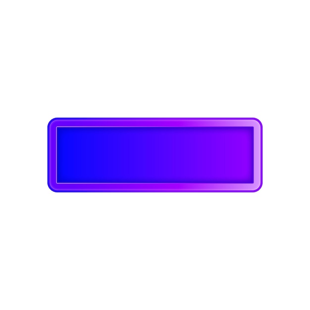 3 Vector 3d button empty button 3d illustration