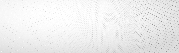 3D abstract monochrome background with dots pattern vector design, technology theme, dimensional dotted flow in perspective, big data, nanotechnology.
