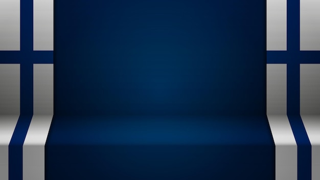3d background with flag of Finland An element of impact for the use you want to make of it