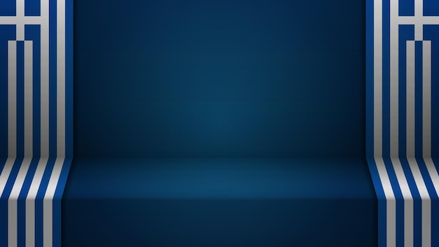 3d background with flag of Greece An element of impact for the use you want to make of it