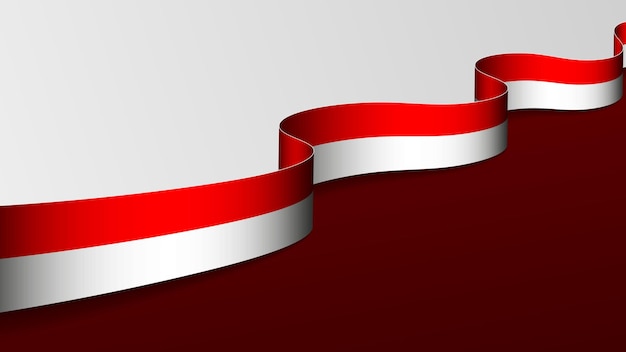 3d background with flag of Indonesia An element of impact for the use you want to make of it